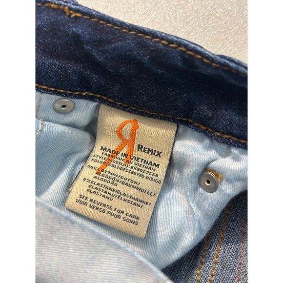 Rock Revival Remix Distressed Skinny Jeans Size 25 Destroyed denim - Picture 7 of 7